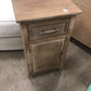 AS-IS Wood One Drawer/One Door End Table(Top Scratched)