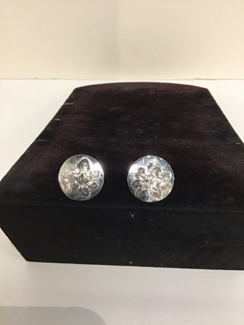 Whiting & Davis Silver Tone Cufflinks