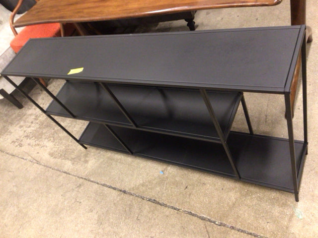 52" X 10" AS-IS Metal Shelf Console Table(Top Scratched)