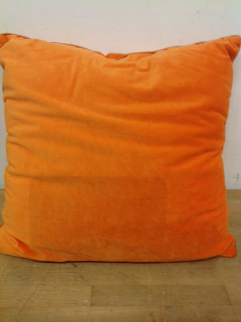 Pillow- 18" Orange Velvet