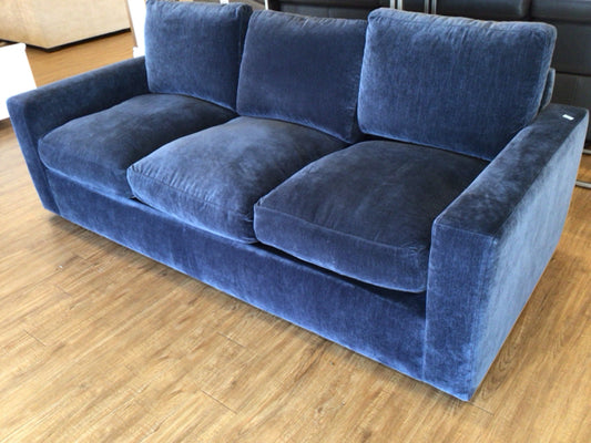 87" Bloomingdales Rory Blue Apartment Sofa