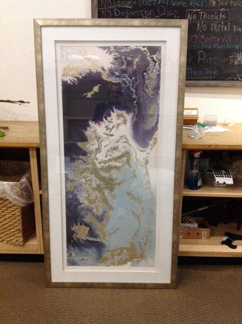 32.5x62.5 Mixed Media Abstract Print