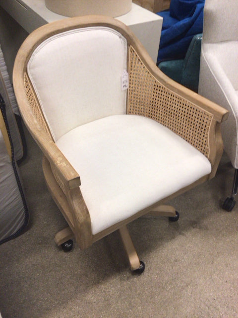 Jayden Creation Cyril Ivory Adjustable Height Desk Chair