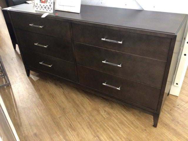 22" X 73" AS-IS Vanguard Furniture Brown Six Drawer Dresser