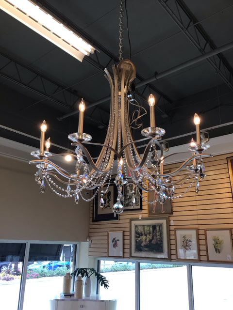 Schonbeck Vesca 9 Light Metal & Crystal Chandelier