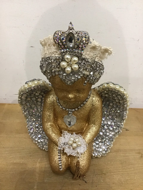 10" "Crystal Vision Cherub" By Riki Frankel