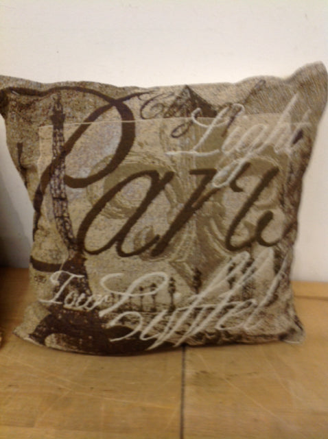 Pillow- 16" Paris Print