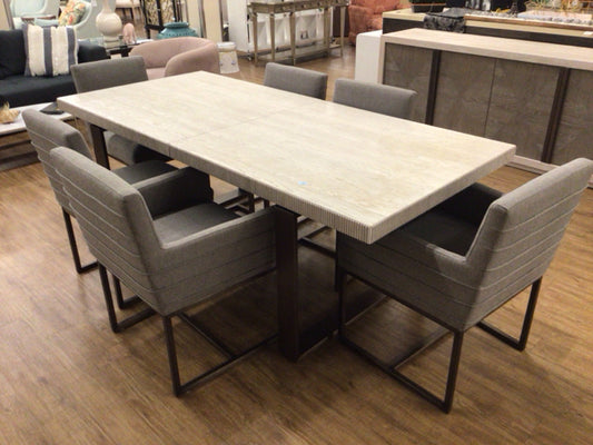 Universal Furniture Modern Robards Dining Table W/6 Cooper Chairs/1 Leaf