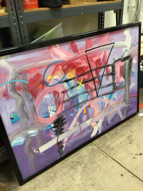 43x62 Marvin Markman Abstract Canvas Art