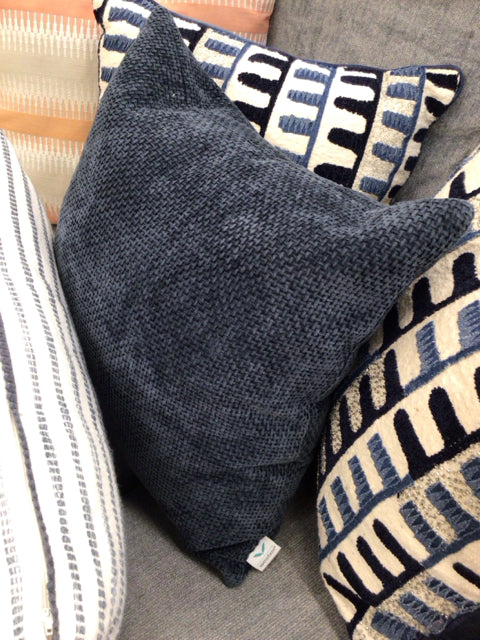 Dark Blue Fabric Pillow