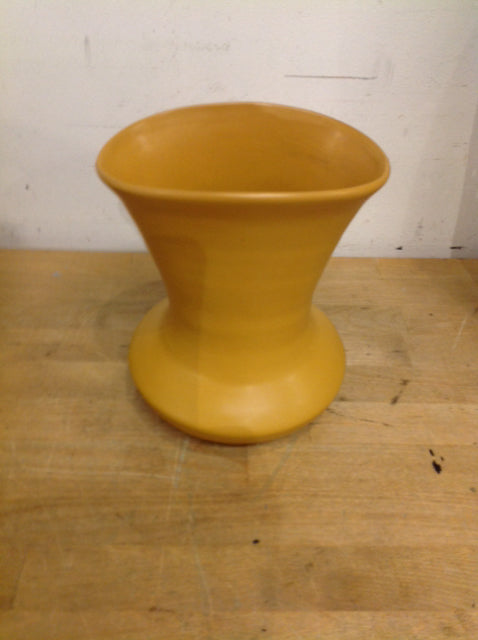Vase- 8 Mustard Ceramic