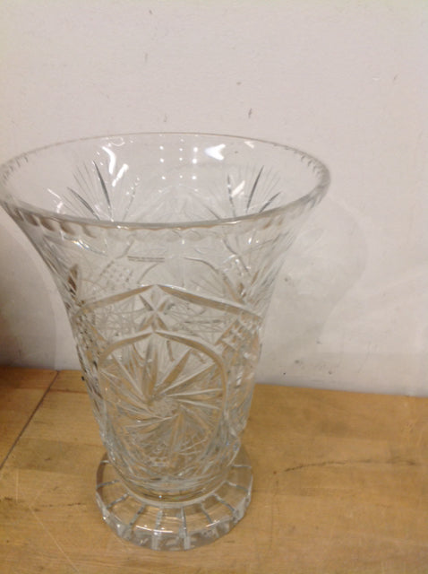 Vase- 12" Poland Cut Crystal