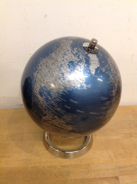 12" Blue World Globe