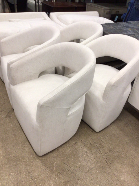 Set Of 4 Arhaus Norah Dining Chairs