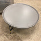 30" Pianca Abaco Tall Round Ash Grey Coffee Table