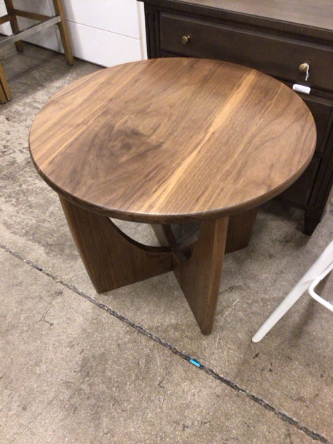 28" Round Custom Wood End Table