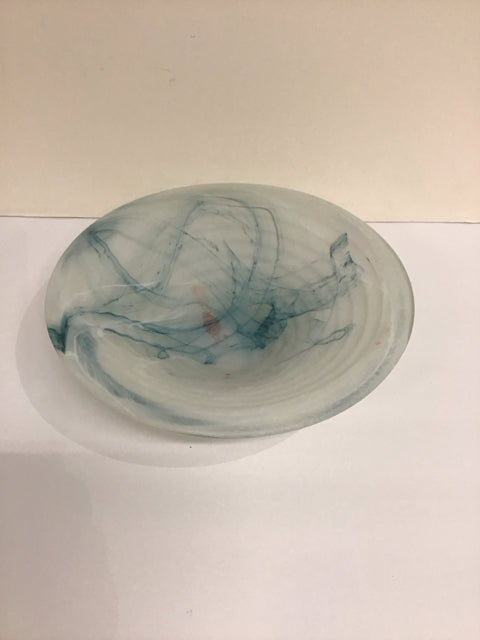 10"Rd Muranoesque Glass Bowl
