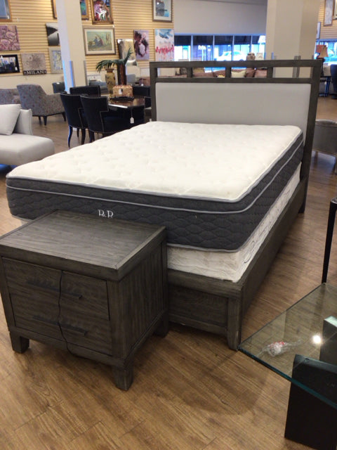 Casana Furniture Wood & Fabric Panel Queen Bed
