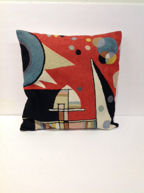 Absract Linen Pillow