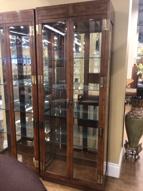 Henredon Wood & Glass Display Cabinet