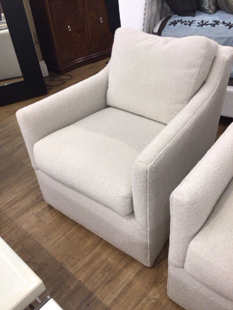Fabric Track Arm Swivel Chair