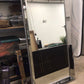 AS-IS 43" X 79" Silver Framed Mirrored Panel Mirror(Damage To Corners/Trim)