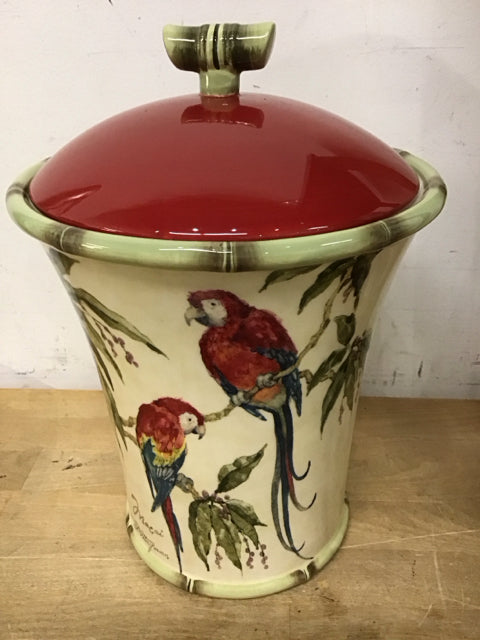12" Certified International Parrot Canister