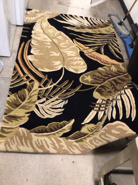 5' X 8' KAS Havana Midnight Rainforest Rug