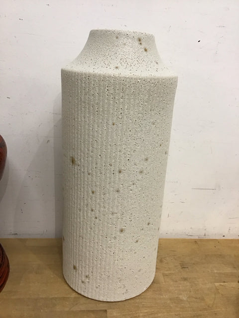 24.5" CB Cream Textured Vase