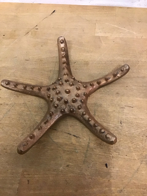 8" Metal Copper Color Starfish