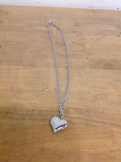 Necklace- Yurman Style Silver Heart