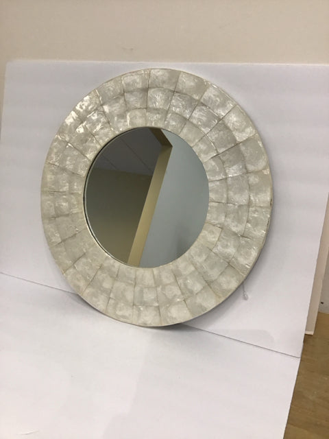 20" Round Mother of Pearl Mirror