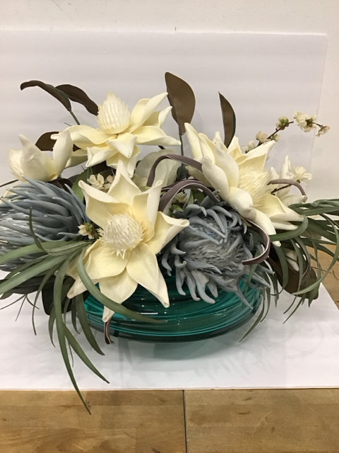 Protea Blooms Succulents Floral Arrangement