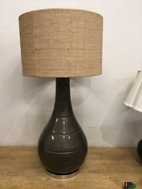 40" Ceramic Bronze Color Mid Century