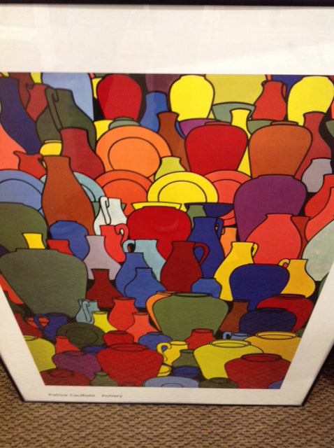 24" X 32" Signed Patrick Caulfield Pottery Print