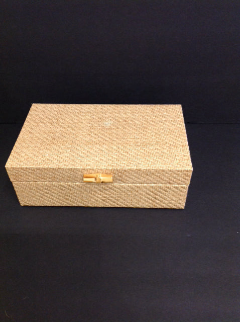 10x6x4 Raffia Weave Decorative Box