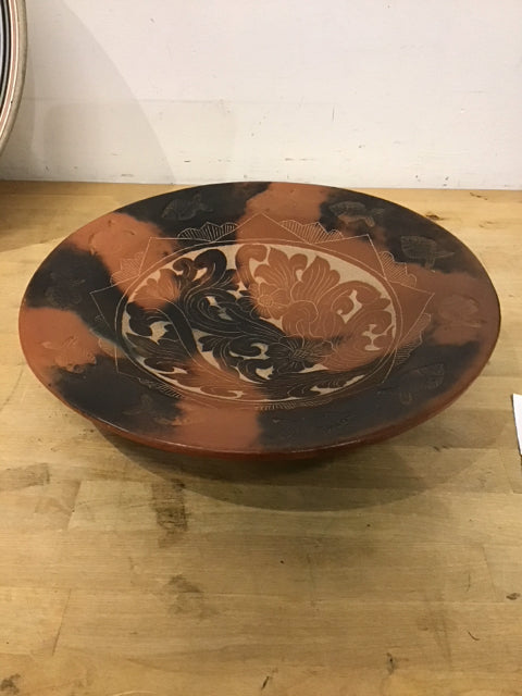 14.5" Fish Clay Decorative Bowl