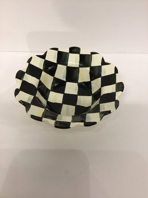 MacKenzie Childs Small Scalloped Bowl