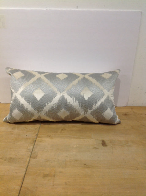 Rectangular Silver/Grey Pillow