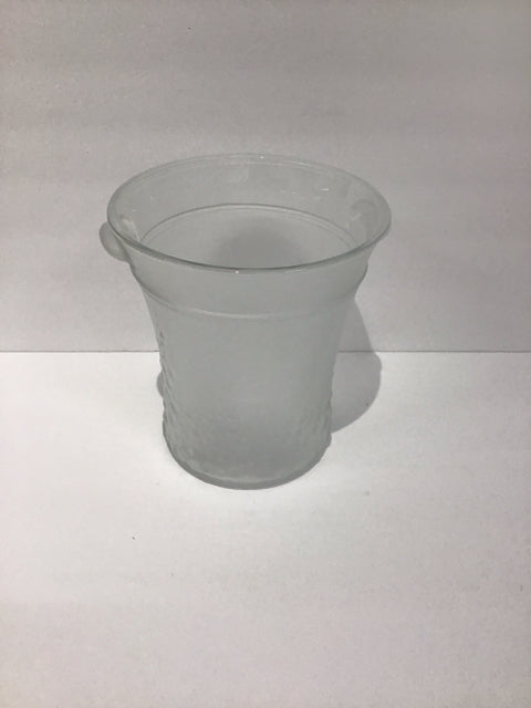 9" Frosted Glass Ice Bucket