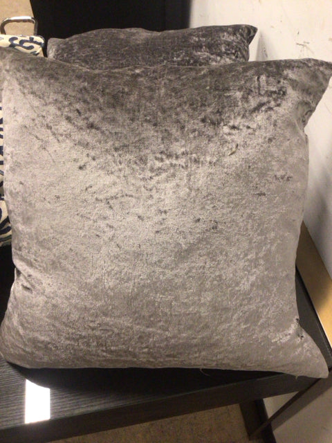 Grey Velvet Pillow
