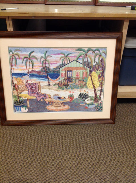 41x32 Framed "Hidden Cove" Andrea Beloff