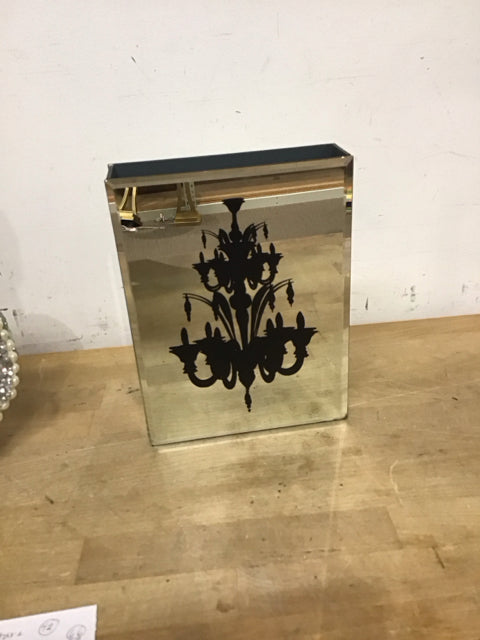 6" Mirrored Chandelier Vase