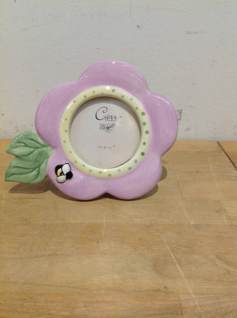 3.5x3.5 Round Ceramic Picture Frame