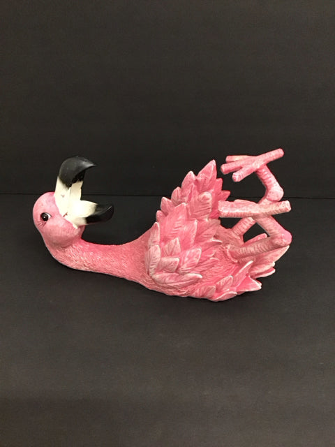 11" Pink Flaming Wine Bottle Holder