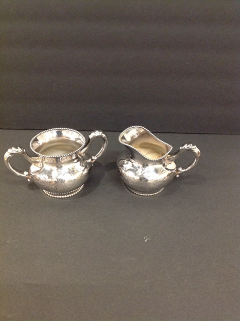 FB Rogers Silverplate Creamer/Sugar Set