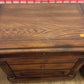 AS-IS Dark Wood Three Drawer Nightstand