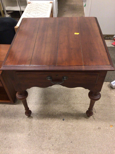 Drexel Heritage One Drawer Wood End Table