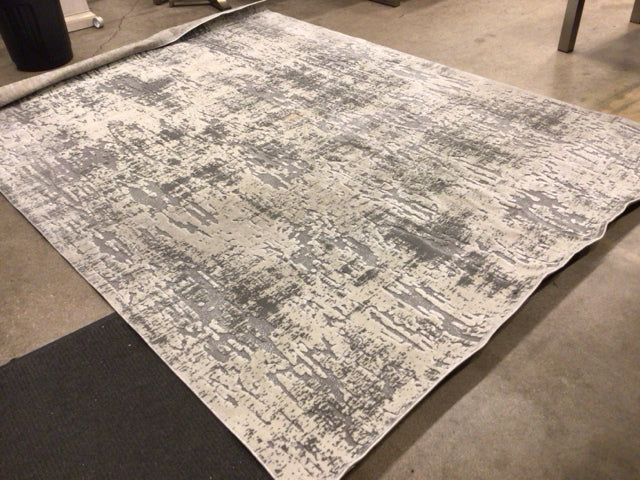 AS-IS 9'3" X 12'9" Nourison Michael Amini Ivory/Grey Rug(Stain)