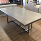 Expandable Grey Wood/Chrome Dining Table